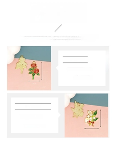 Detailansicht der Emaille-Rosen- und Umschlag-Blumenanhänger für DIY-Schmuckzubehör