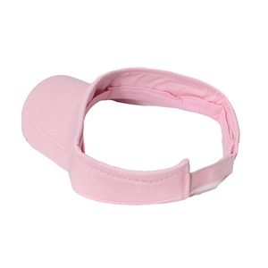 Detail der rosa Sonnenblende mit verstellbarem Klettverschluss und Premium-Köperstoff