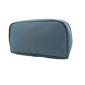 Minimalist large capacity volcanic pencil case in blue-grey with a 180-degree opening