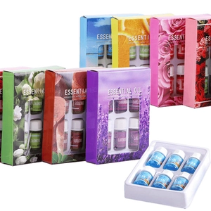 6-piece 3ml water-soluble essential oil set with lavender jasmine and rose scents