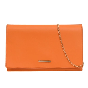 Minimalist PU Leather Envelope Clutch Bag Gold Chain Strap Crossbody Evening Handbag For Women Solid Color Party Shoulder Bag
