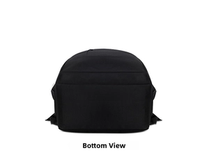 Detail view of the durable oxford cloth backpack base with reinforced stitching and zippers