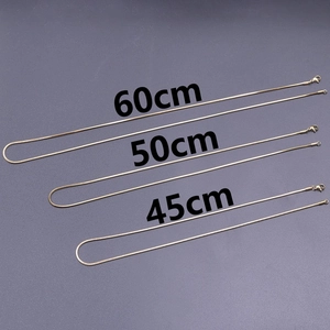 Detaillierter Vergleich von 1,5mm Schlangenketten in den Längen 45cm, 50cm und 60cm