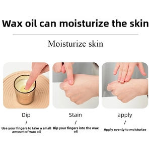 Three-step guide for using massage soy candle oil to moisturize and soothe skin