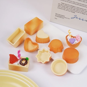 DIY realistic fake cake base set in multiple shapes including heart and star for crafts