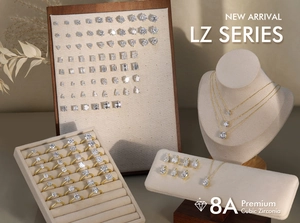 Collection of luxury S925 silver jewelry sets featuring premium 8A cubic zirconia crystals