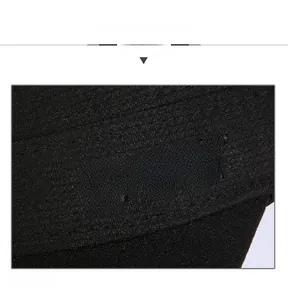 Macro shot of 3D SPORT embroidery on black fabric detail of the winter flat cap