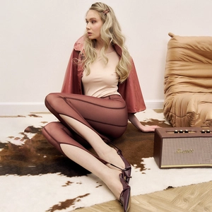 Legging Sexy En Maille Transparente Pour Femmes Taille Haute Couleur Unie Élastique Coupe Ajustée Clubwear