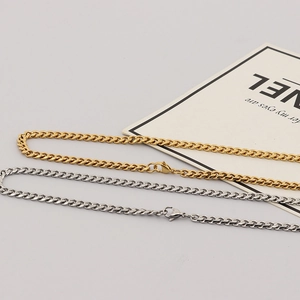Minimalistische Panzerketten in Gold und Silber mit robustem Karabinerverschluss