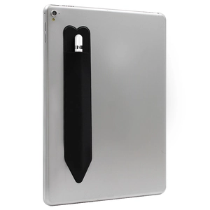 Schwarze Lycra elastische Stifttasche mit Herzspitze, selbstklebender Stifthalter für Tablet.
