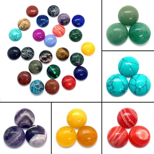 Round Cabochon Natural Stone Polished Gemstone For DIY Jewelry Making Accessories