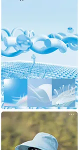 Détail du tissu en maille respirante et de la structure technique à séchage rapide du chapeau