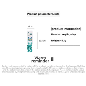 Detailed view of bohemian turquoise acrylic earring set with dimensions 4cm by 12.5cm