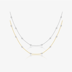 Artificial Pearl Necklace 925 Sterling Silver Chain Minimalist Handmade Beaded Choker For Women Korean Fashion Elegant Accessory