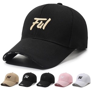Baseball Cap Polyester Embroidered Letter Adjustable Metal Buckle Sun Protection Outdoor Casual Trendy Fashion Unisex