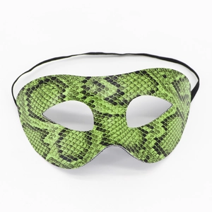 Snake Skin Masquerade Mask EVA Realistic Scale Print Halloween Eye Mask For Carnival Cosplay Party Sexy Face Decor