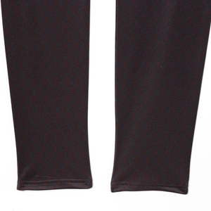 Ensemble deux pièces pour femme avec legging taille haute et motif géométrique bordeaux