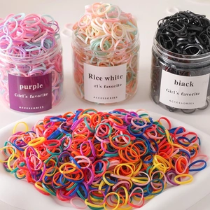 Set elastici per capelli spessi ad alta elasticità in colori assortiti con barattoli