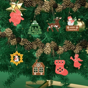 Christmas silicone resin molds featuring Santa, reindeer, and snowman hanging tags