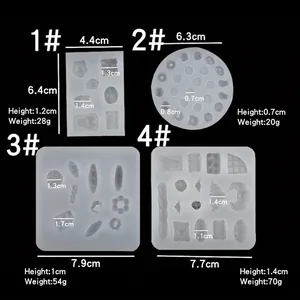 Mini food silicone molds for waffle donut and pastry DIY baking with detailed dimensions