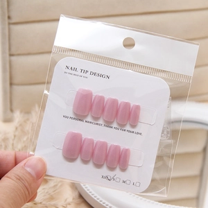 Cat-Eye lila Klebenägel in Größe XS mit Schimmereffekt und eleganter Verpackung
