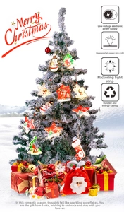 Guirlande lumineuse LED de Noël avec bonhomme de neige et étoiles pour vitrine de fête