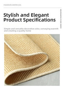 Close-up of natural sisal carpet featuring tight plain weave and reinforced edges