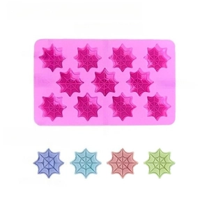 Spider web silicone mold for Halloween baking and DIY candies with 11 compartments