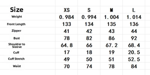 Detailed sizing chart with measurements for the elegant velvet square neck long sleeve dress