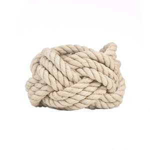 Natural beige rattan woven napkin ring roll with fiber texture on white background