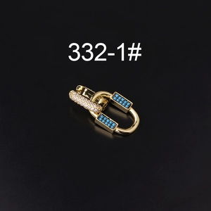 Bohemian gold plated geometric earrings featuring colorful zircon and turquoise beads