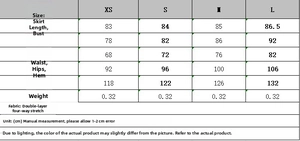 Detailed size chart for halter neck sleeveless rib-knit dress with SPU measurements