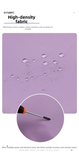 Close-up of high-density waterproof and scratch-resistant fabric for travel bag.