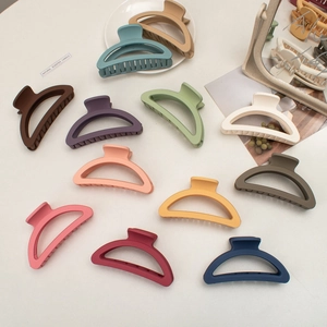 Matte Morandi large hair claw clips for women shown in multiple pastel colors