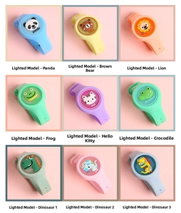 Bracelets lumineux en silicone pour enfants avec 9 motifs d'animaux assortis