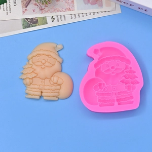 Stampo in silicone Babbo Natale per pasticceria fai da te torta mousse cioccolato e biscotti