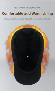 Detail of insulated black winter hat interior showing heat-trapping thermal lining