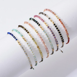 Handmade Miyuki Seed Bead Natural Gemstone Bracelet Adjustable Woven Cord Bohemian Style Jewelry For Women Daily Wear