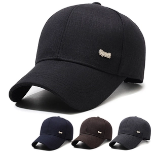 Baseball Cap Cotton Polyester Twill Adjustable Metal Buckle Sport Metal Tag Hard Top Outdoor Casual Sun Protection Unisex