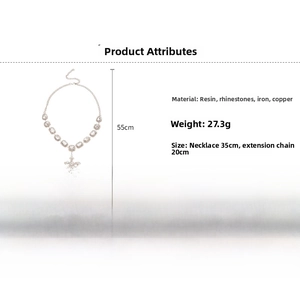 Detailed specs of the resin cross pendant necklace with adjustable chain length