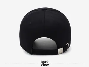 Vue détaillée de la casquette en coton avec sangle réglable et boucle en métal argenté
