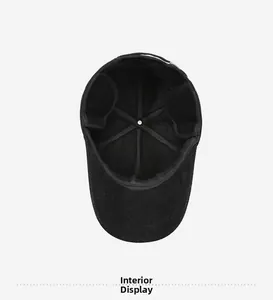 Internal view of the winter baseball cap showing thick warm lining and ear protection flaps