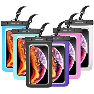 Universal Waterproof Phone Pouch PVC Touchscreen Compatible Neck Lanyard Swimming Diving Case Underwater Protection Clear Window