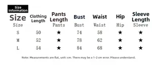 Detailed size chart for the sexy backless bodysuit showing measurements in centimeters