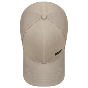 Klassische beige Baumwoll-Baseballkappe mit JFDE-Stickerei und feiner Twill-Struktur