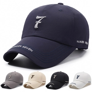 Cotton Numbered Embroidery Baseball Cap Breathable Adjustable Sun Hat Outdoor Sports Casual Unisex Peaked Cap