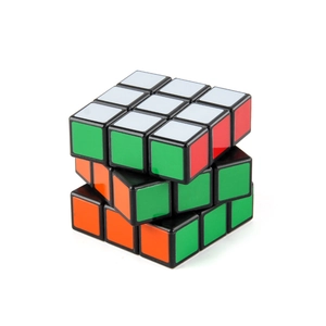 Classic 3x3x3 speed cube puzzle toy for kids with black frame and colorful stickers