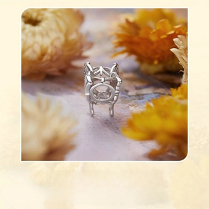 Macro shot of silver hollow bead with geometric patterns for DIY jewelry making