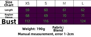 Guide des tailles pour chemise brodée vintage avec mesures XS à L et détails du tissu