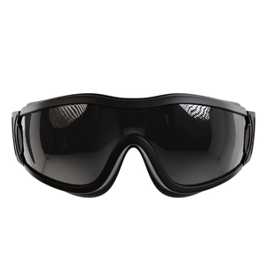 Gafas tácticas ajustables para perros con lentes negras anti-UV y ventilación